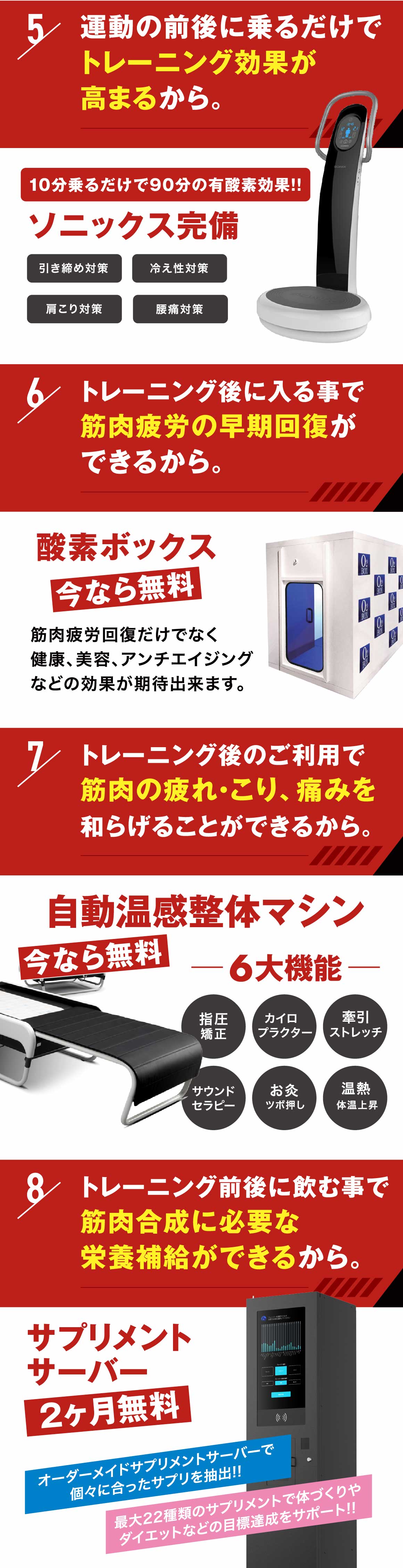 スナップフィットネス特徴5~8