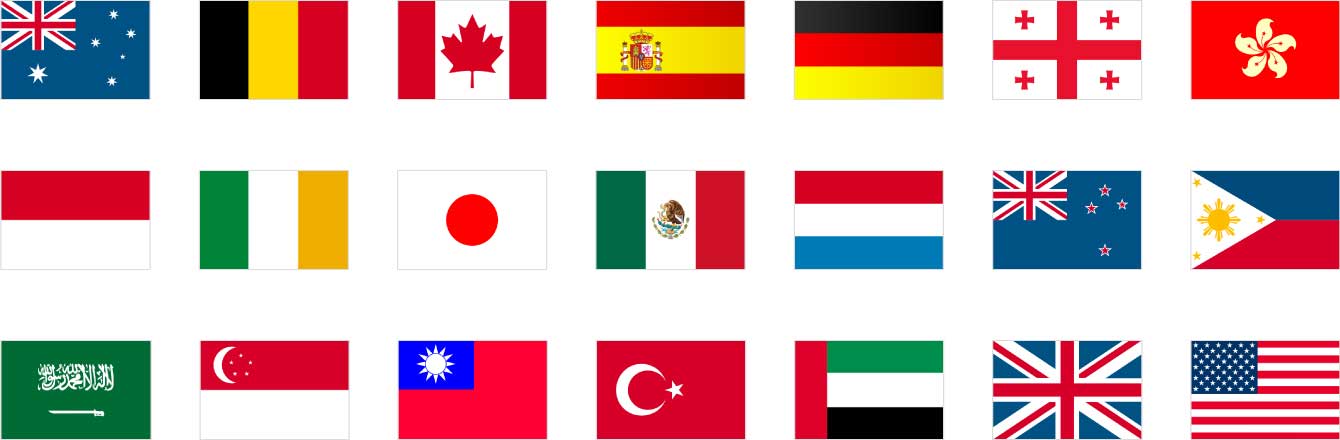 世界20カ国以上の店舗